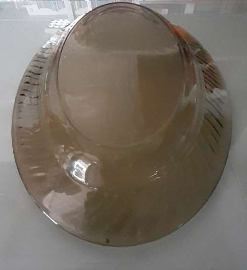 Arcoroc France Dish Vintage Arcoroc Smoked Glass Oval Plate Dish