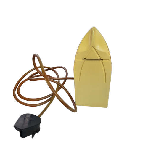Vintage Orange Plastic Traveling Iron