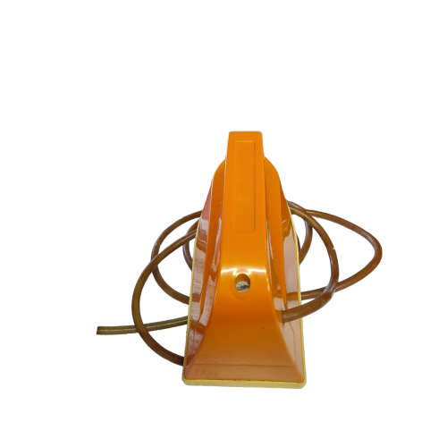 Vintage Orange Plastic Traveling Iron