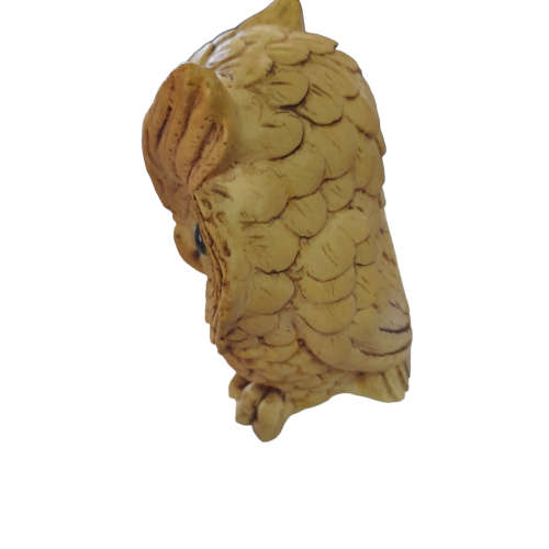 Vintage Owl With Yellow Eyes