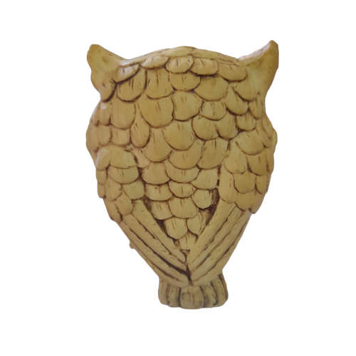 Vintage Owl With Yellow Eyes