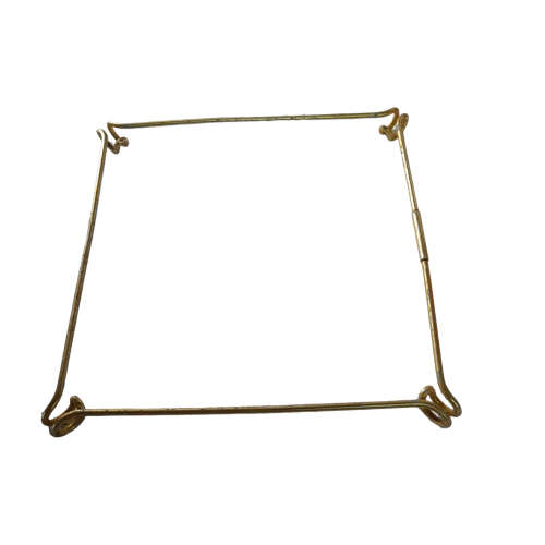 German Saar Vintage Ceramic Trivet With Metal Base- Enamel Pot Stand