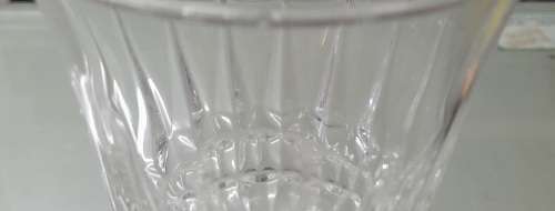 French Luminarc, Vintage Wine Glass Set x 3 Crystal Clear Cut Glass