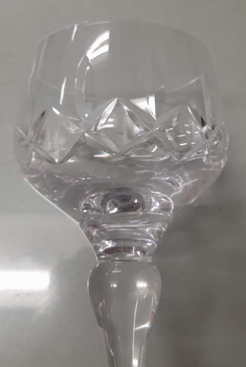 Stuart Crystal `Tintern` Pattern 7` Hock Glasses x 2