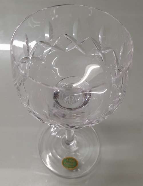 Stuart Crystal `Tintern` Pattern 7` Hock Glasses x 2