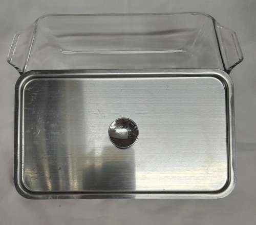 Oven Proof 441 1qt Glass Casserole Dish Bread Loaf With Lid Made In USA
