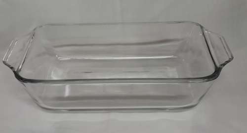 Oven Proof 441 1qt Glass Casserole Dish Bread Loaf With Lid Made In USA
