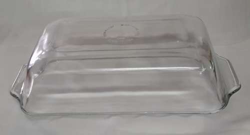 Oven Proof 441 1qt Glass Casserole Dish Bread Loaf With Lid Made In USA