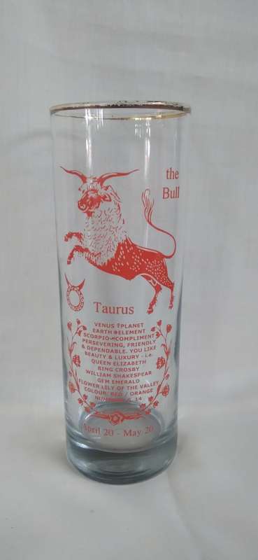 Star Sign Glass - Taurus (April 20 - May 20)