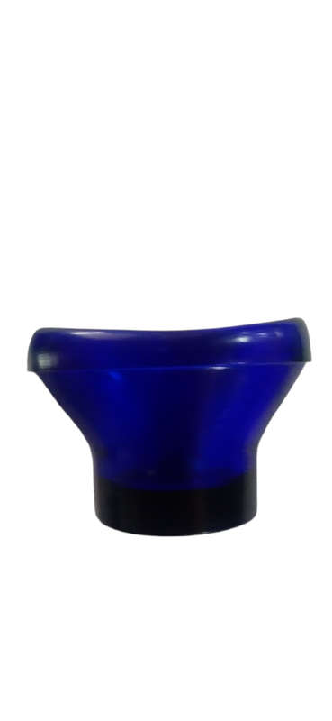 Optrex Garde La Vue Blue Cobalt Glass Eye Wash Cup + Eye Wash Cup On Stem