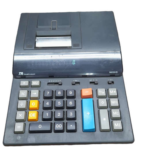 TA Triumph Adler 8600HD Desktop Calculator - Without Reel Holder