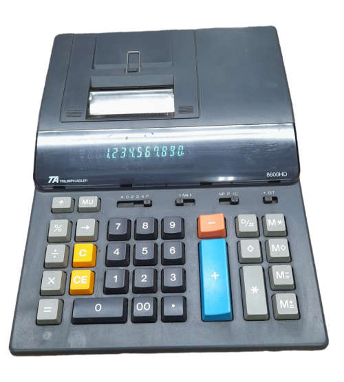 TA Triumph Adler 8600HD Desktop Calculator - Without Reel Holder