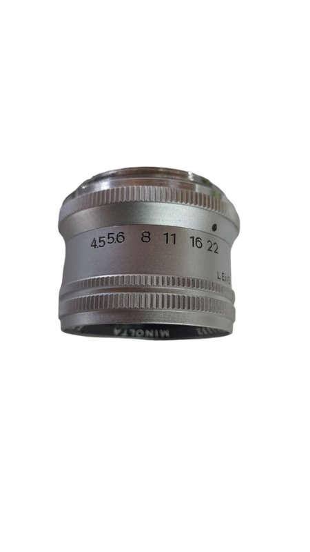 Minolta E.Rokkor 1:4.5 f75mm M39 Screw Enlarging Lens With Bubble Case