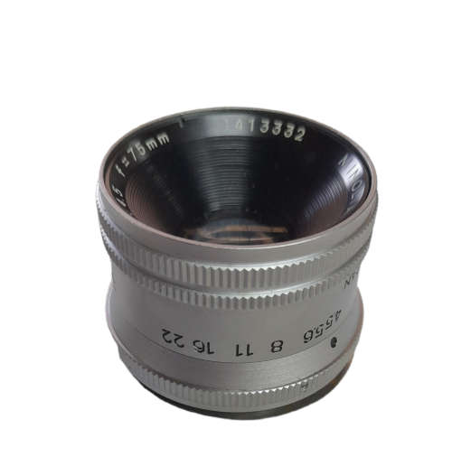 Minolta E.Rokkor 1:4.5 f75mm M39 Screw Enlarging Lens With Bubble Case