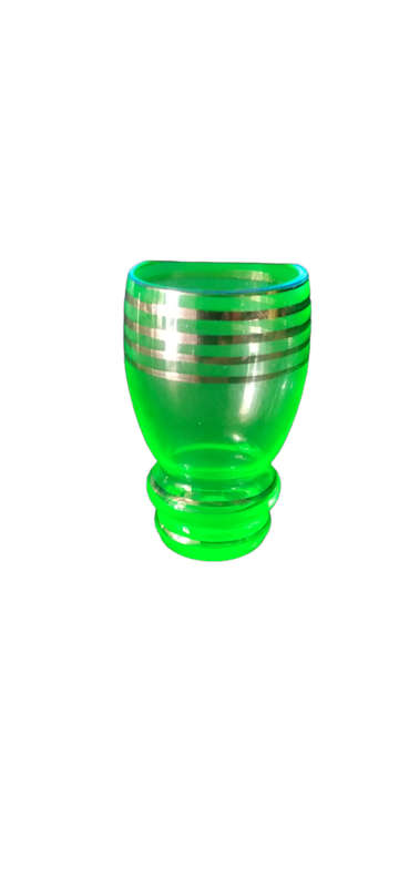 Vintage Uranium Glass Shot Glass