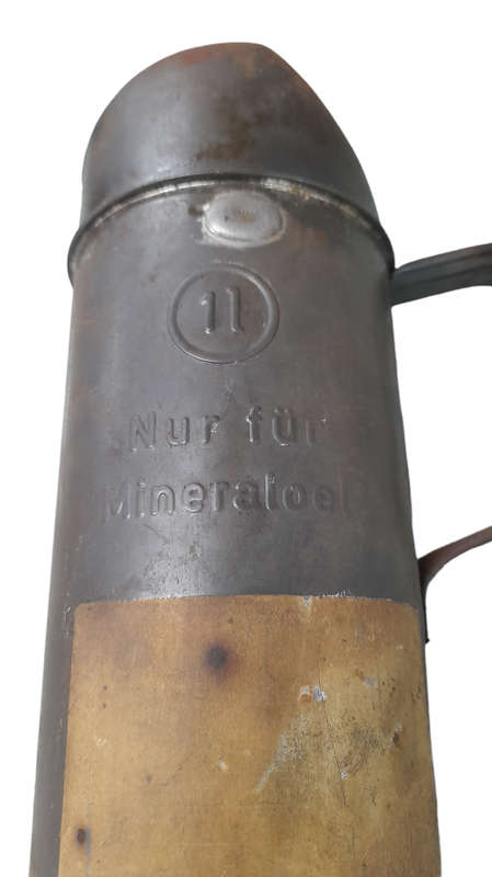 Vintage 1 Liter Oil Can Marked - Nur Für Mineraloel Germany  - 50`s /Gas And Oil Cans