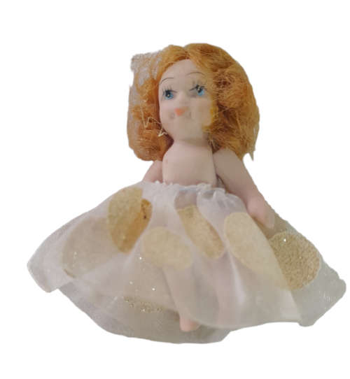 Set Of 2 Porcelain Mini Dolls With Movable Arms & Legs Unbranded Dolls