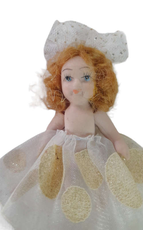 Set Of 2 Porcelain Mini Dolls With Movable Arms & Legs Unbranded Dolls