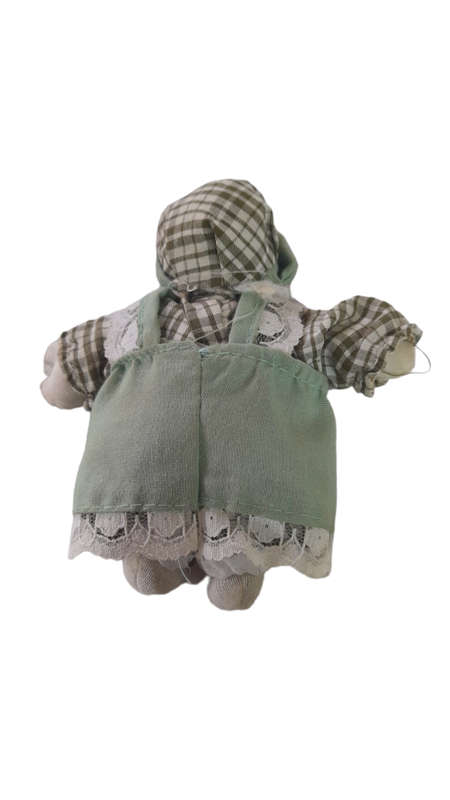 Vintage Porcelain Head With Cloth Sand Filled Bodies Dolls