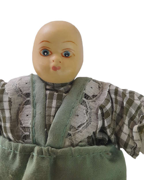 Vintage Porcelain Head With Cloth Sand Filled Bodies Dolls