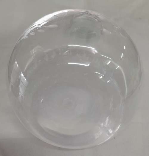 Vintage Clear Glass Decanter With Orb Stopper Lovely Flowers Are Cut And Etched On One Side