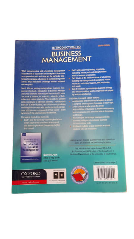 Introduction To Business Management book