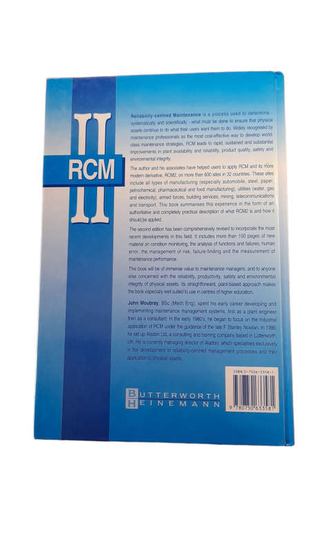 Reliability-centred Maintenance, Second Edition - John Moubray book