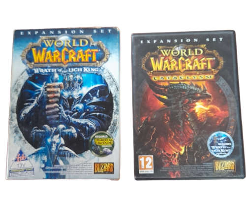 Expansion Set World Of WarCraft Cataclysm & Wrath Of The Lich King PC Games