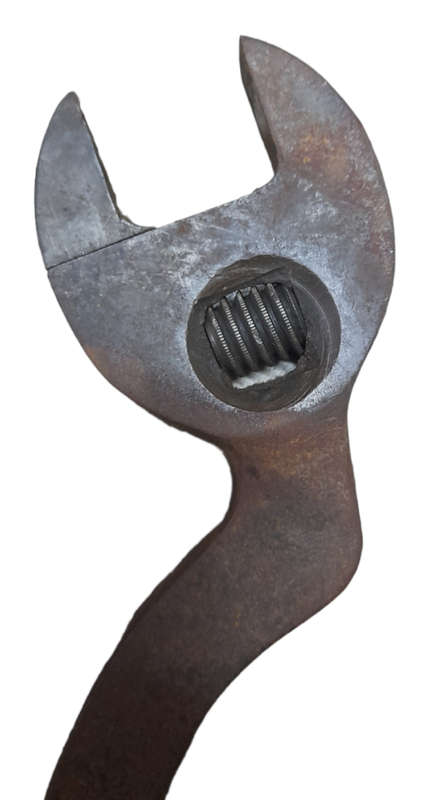 Vintage `S` Shaped Railway Adjustable (Monkey Wrench) Spanner