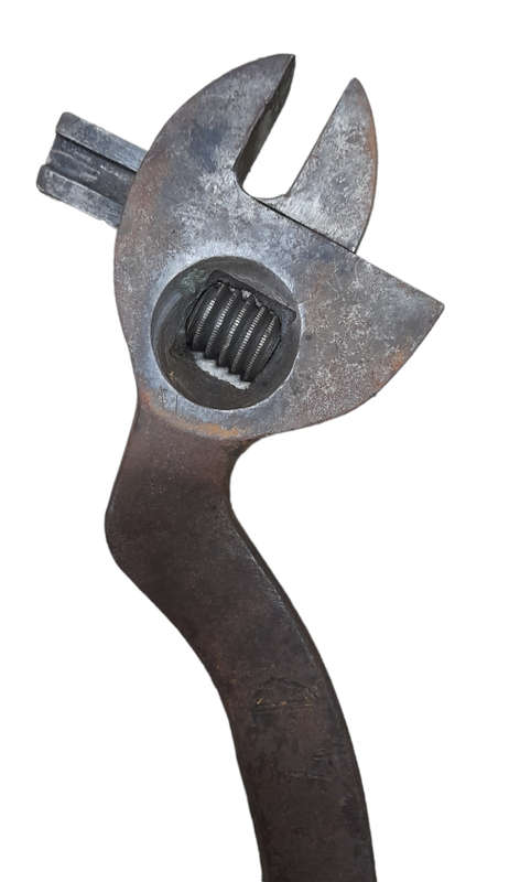 Vintage `S` Shaped Railway Adjustable (Monkey Wrench) Spanner