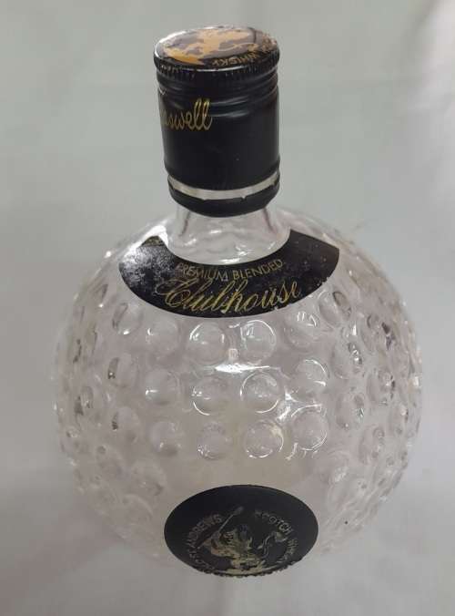 Original St Andrews Scotch Whiskey Bottle - Golf Ball Shaped