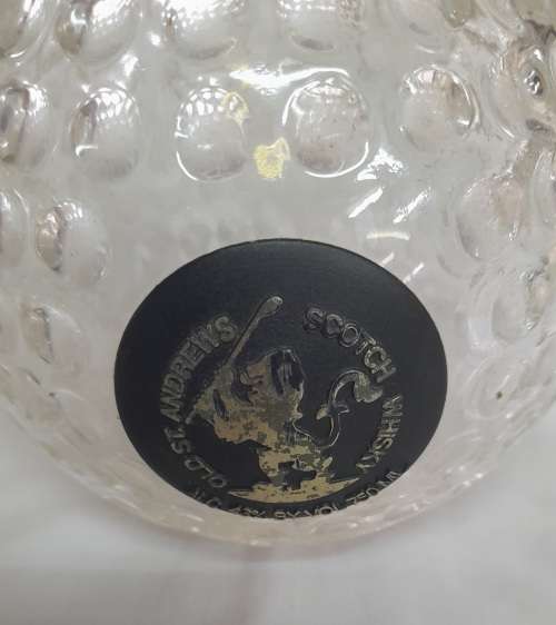 Original St Andrews Scotch Whiskey Bottle - Golf Ball Shaped