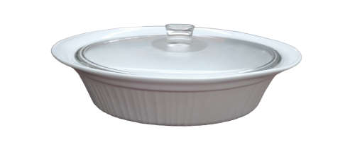 Corningware French White 4 qt / 3.8L Oval Casserole Dish