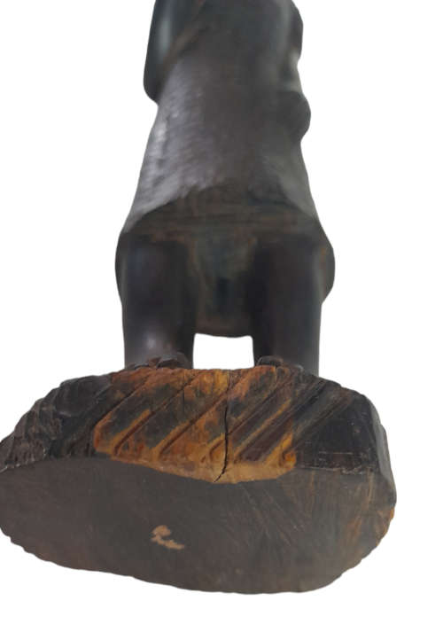Vintage Handcrafted Man Putting Something In His Mouth