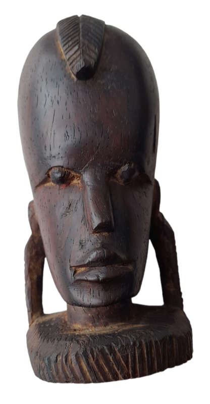 Vintage Handcrafted African Wooden Ebony Man Or Woman