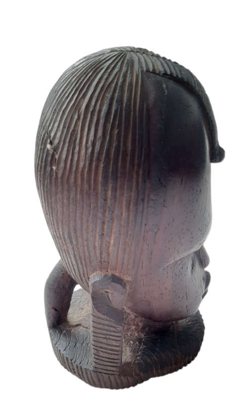 Vintage Handcrafted African Wooden Ebony Man Or Woman