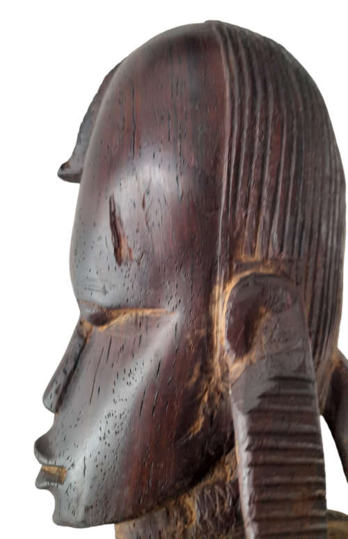 Vintage Handcrafted African Wooden Ebony Man Or Woman