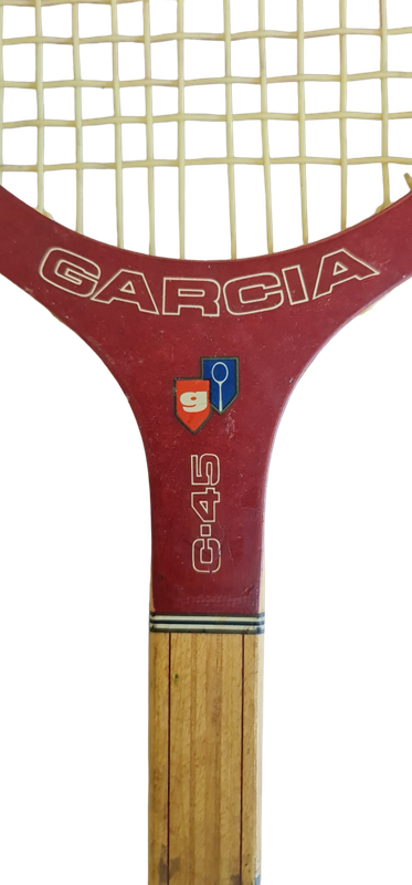 Vintage RARE Garcia C-45 Wood Tennis Racket