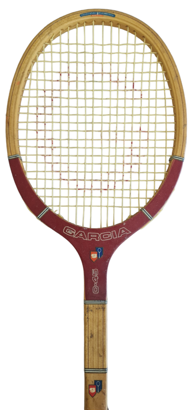 Vintage RARE Garcia C-45 Wood Tennis Racket