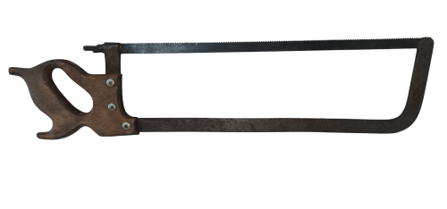Vintage / antique large butcher meat bone cutting hand hacksaw 19 Saw