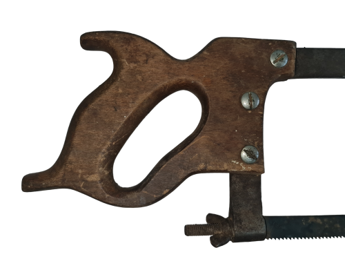 Vintage / antique large butcher meat bone cutting hand hacksaw 19 Saw