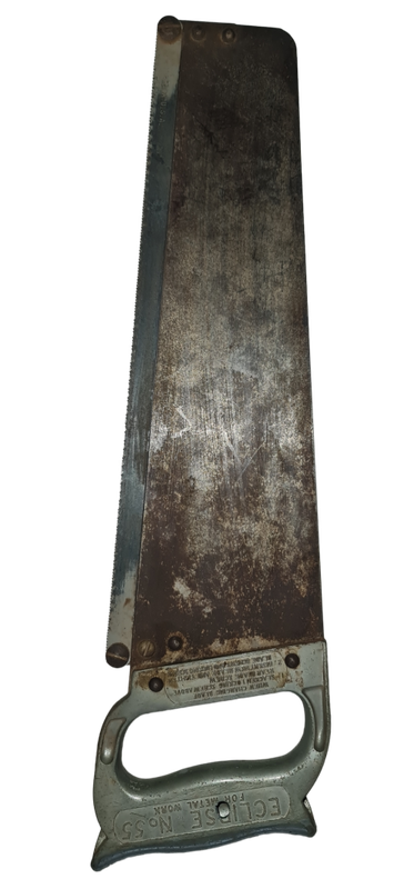 Vintage Eclipse No.55 Saw for cutting sheet metal Sheffield UK patent no. 721074 - Sheeters hacksaw