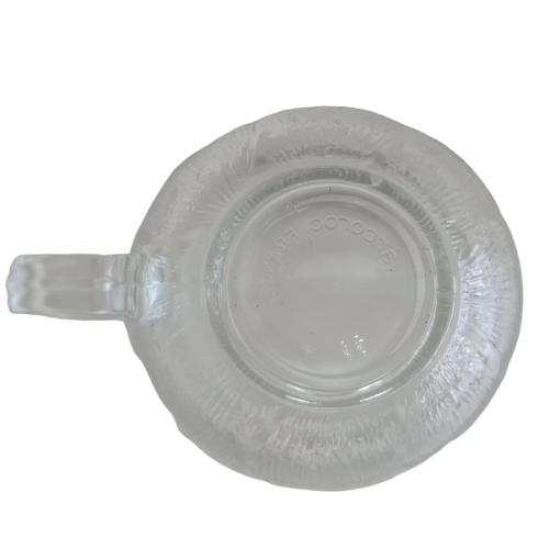 ARCOROC France Vintage Glass Fleur Pattern Set Of 12 Cups