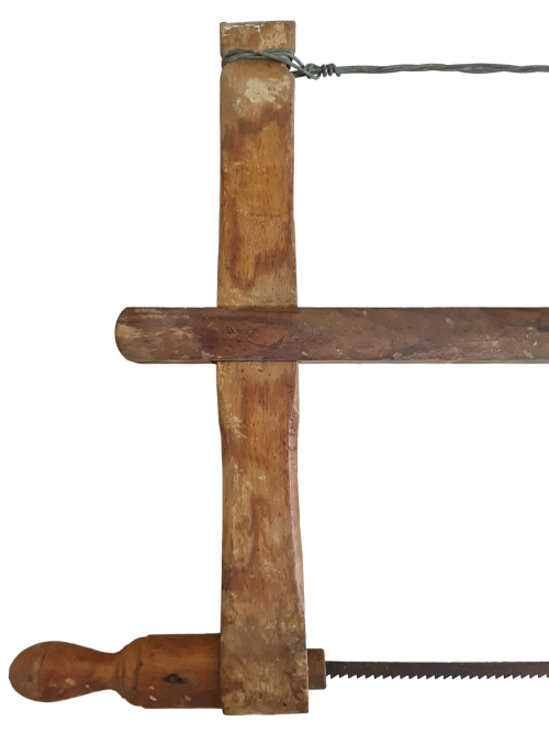 Antique wood Buck saw with 40cm blade