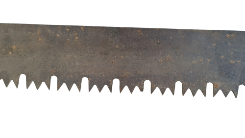 Two Man Crosscut Saw 137cm - All Steel Pull Saw - Great Antique Décor