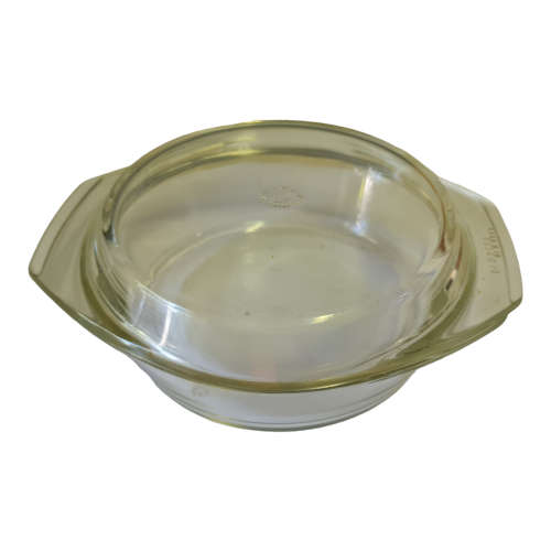 Three Simax Clear Glass Casserole Dish, Glass Round Casserole Dish with Lid and Handles