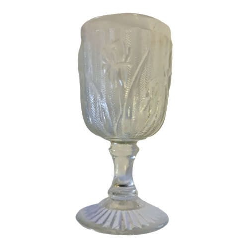 4 Jeannette Crystal Iris 4 1/2` (115mm) 3 oz. Wine Goblets