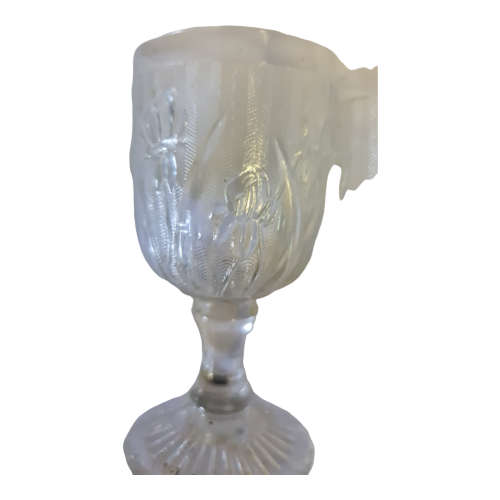 4 Jeannette Crystal Iris 4 1/2` (115mm) 3 oz. Wine Goblets