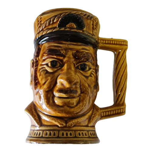Vintage Pirate Toby style Jug  Made in Japan Hand Painted