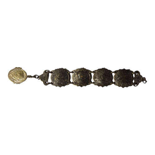 Shakespeare Bracelet, Don Quixote Link Bracelet, Spanish Souvenir || European Costume Tourist Estate